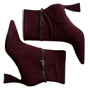 NEW Charles by Charles David Lugo Chain Stretch Booties